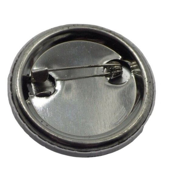 Bicycle Cruiser Button Pin Green Bike Flower Basket Backpack Gorpcore Spokehead - Picture 2 of 3